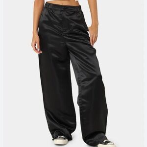 Honor The Gift Women’s Hollywood Black High Shine Regular Fit Pants Size Medium